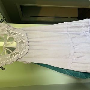 retro lavender tiered dress size m